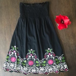 3/$30 Decoded Shirred Tube Top Tunic EUC